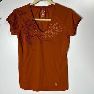 Mountain Hard Wear Orange Printed Active T-Shirt